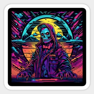 Skull Boy DJ Sticker